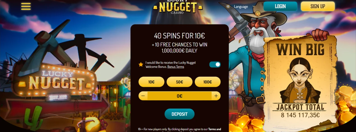 Lucky Nugget Casino Sister Sites No-Deposit Bonus